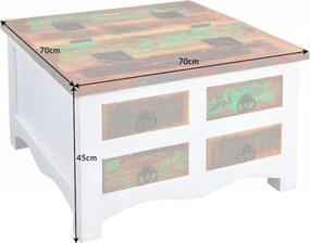 Masuta design vintage, Shabby Chic Jakarta 70cm, white wash