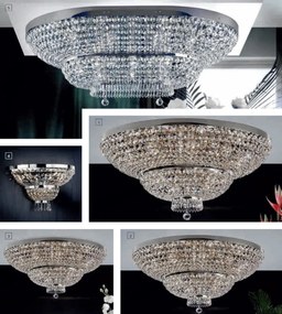 Lustra XXL aplicata cristal Schöler design de lux Sheraton 90cm, chrome