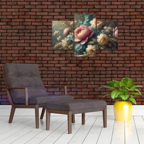 Tablou - Natură moartă cu flori - pictură (90x60 cm)