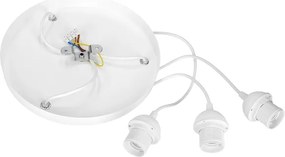 Brilagi - Lustră suspendată pe cablu RESNA, 3xE27/60W/230V, Ø45 cm, bej
