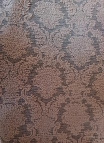 Husa elastica pentru coltar, cu volanas, model Jacquard Maro Deschis