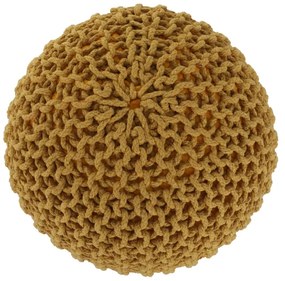 Taburet tricotat, bumbac muştar, GOBI TYP 2