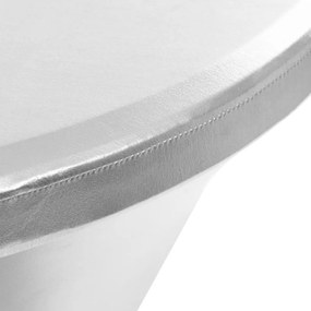 Huse elastice de masa, 2 buc., argintiu, 80 cm 2, Argintiu, 80 cm