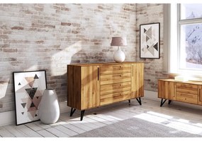 Comodă înaltă din stejar 182x100 cm Golo - The Beds