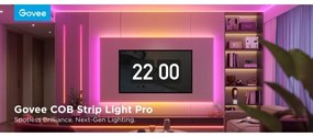 Bandă LED RGBWWIC dimabilă Govee COB 3780 diode 3m Wi-Fi Matter