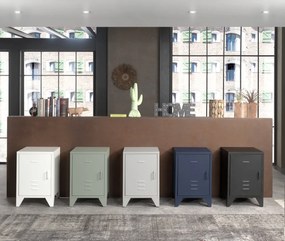 Noptieră Metalică, Neagră (Metal) – BRONXX – Vipack