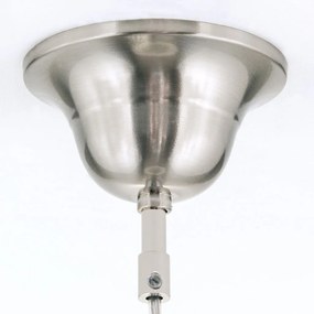 Lustra, Pendul realizat manual ARTDESIGN 30cm, crom satinat/ alb opac