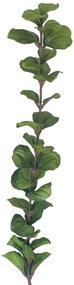 Ramura cu frunze verzi artificiale GENE, 85cm
