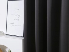 Draperie neagra OXFORD 140x250 cm Agatat: Inele metalice