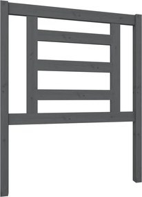 vidaXL Tăblie de pat, gri, 81x4x100 cm, lemn masiv de pin