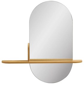Oglindă de perete cu raft 92x94,5 cm Barco – House Nordic