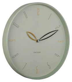 Karlsson 6012GR ceas de perete design verde,diametru 40 cm