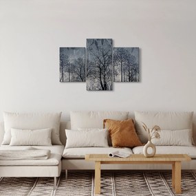 Tablou - Siluetă copac și frunze (90x60 cm)