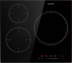 Klarstein Delicatessa 3, plită cu inducție, 3 zone, 5800W, ceramică de sticlă, negru