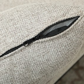 HOMCOM Canapea 2 locuri convertibilă în canapea extensibilă clic clac cu 2 perne din țesătură, Maro deschis | Aosom Romania