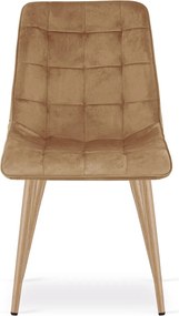 Scaun de masa SPLIT VELVET, maro