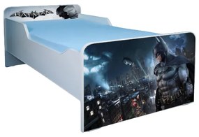 Pat Batman pentru baieti 2-6 ani 130x60 cm fara sertar ptv3308