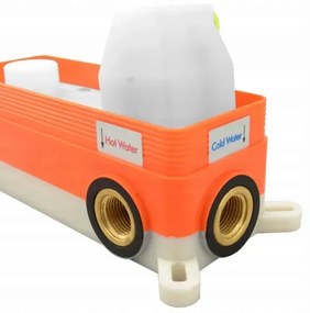 REA-B7503 - Set pentru cadă LUNGO cu baterie încastrată, auriu periat