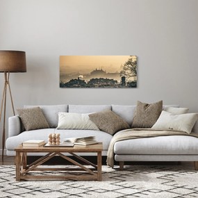 Tablou - Orașul în ceață (120x50 cm)