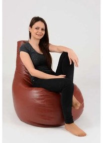 Fotoliu tip Scaun Sunlounger, Material Piele ecologica - Chocolate