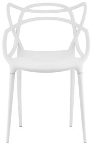 Scaun alb din plastic KATO