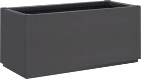 vidaXL Jardinieră de grădină, gri închis, 80x36x35 cm, PP