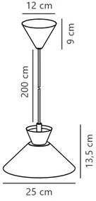 Lustră pe cablu Nordlux DIAL 1xE27/40W/230V negru