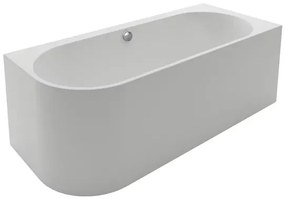 Cada freestanding Kreiner Andrea 175x75 cm finisaj alb dreapta lipita de perete BTW