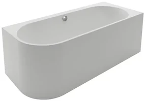 Cada freestanding Kreiner Andrea 175x75 cm finisaj alb dreapta lipita de perete BTW