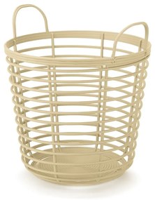 Cos cu manere, diametru 43 cm, bej