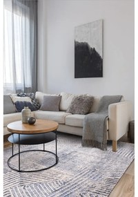 Covor albastru deschis din lână 200x300 cm Strokes – Agnella