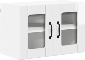 vidaXL Dulap de bucătărie Alb lucios 60 x 31 x 40 cm Lemn compozit