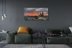 Tablouri canvas Cracovia Sunset Panorama