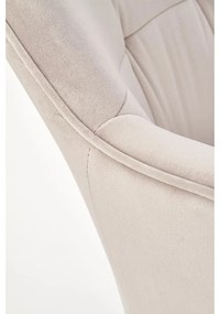 Scaun de bucaterie Faustina, bej/negru