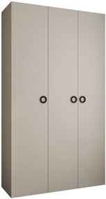 Dulap de haine 140 cm Carmela 40-1 (Cașmir + Negru). 1126519