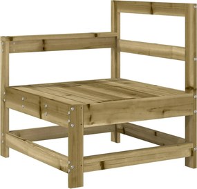 vidaXL Canapea de colț pentru grădină, lemn de pin impregnat