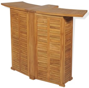 43804 vidaXL Masă de bar pliabilă, 155 x 53 x 105 cm, lemn masiv de tec