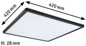 Paulmann 71016 - Panou LED ATRIA 22W 230V 4000K negru, reglabil