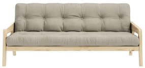Canapea extensibilă bej 204 cm Grab - Karup Design