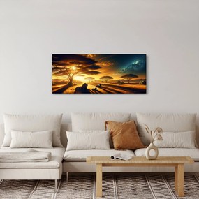 Tablou - Lei odihnindu-se (120x50 cm)