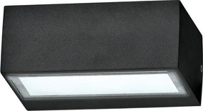 Aplica de perete exterior cu protectie IP44 TWIN AP1 BIG NERO 115375