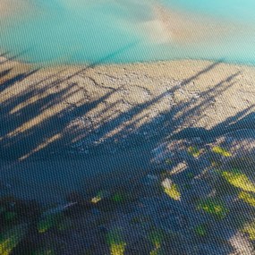 Tablou - Vedere la lac (cu ceas) (90x30 cm)