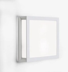 Aplica de perete sau tavan exterior, protectie IP44, Henry alb