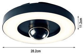 Cameră LED inteligentă de supraveghere cu iluminare Immax NEO 07792L RING 22W/230V Wi-Fi Tuya