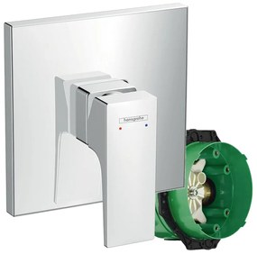 Baterie dus incastrata Hansgrohe Metropol crom + corp incastrat iBox