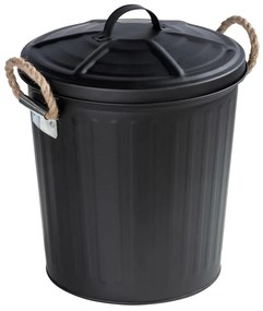 WENKO 24022100 - Coș GARA 24x28,5 cm negru