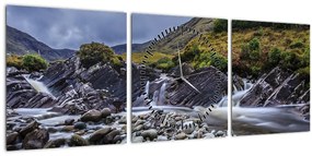 Tablou - Apă curgătoare (cu ceas) (90x30 cm)