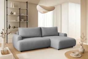 Colțar extensibil cu funcție de dormit Lotulis Mini dreapta - gri material hidrofob Blur 18