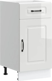 vidaXL Dulap bază de bucătărie „Kalmar” lemn prelucrat alb lucios