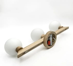 Lustră aplicată ANTONIO 3xG9/5W/230V stejar/alb